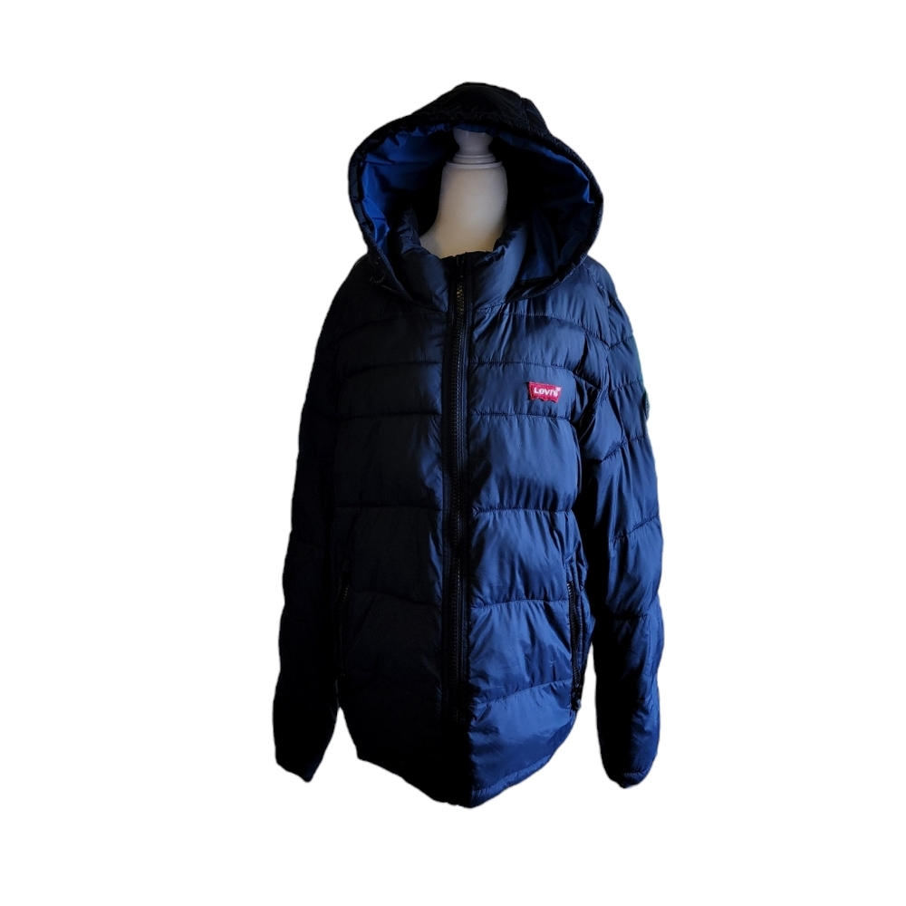 Levi's Navy Blue Puffer Jacket SIZE xl
